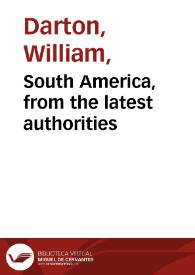 Portada:South America, from the latest authorities