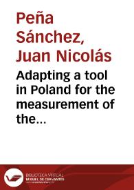 Portada:Adapting a tool in Poland for the measurement of the physicians’ career satisfaction