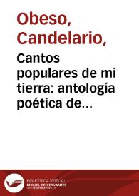 Portada:Cantos populares de mi tierra: antología poética de los olvidados