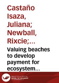 Portada:Valuing beaches to develop payment for ecosystem services schemes in Colombia’s Seaflower marine protected area