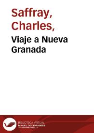 Portada:Viaje a Nueva Granada