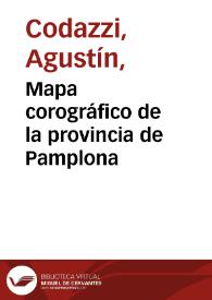 Portada:Mapa corográfico de la provincia de Pamplona