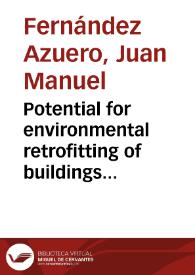 Portada:Potential for environmental retrofitting of buildings built under modernist influence in Bogota