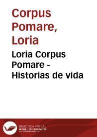 Portada:Loria Corpus Pomare - Historias de vida