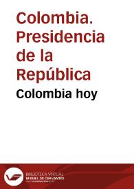 Portada:Colombia hoy