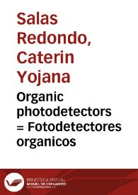 Portada:Organic photodetectors = Fotodetectores organicos