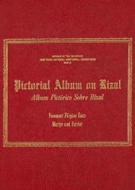 Portada:Pictorial album on Rizal = Álbum pictórico sobre Rizal