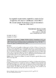 Portada:La segunda restauración española a través de los despachos del nuncio Giustiniani (1823-1827) / Maximiliano Barrio Gozalo
