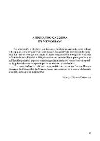 Portada:A Ermanno Caldera. In memoriam / Enrique Rubio Cremades
