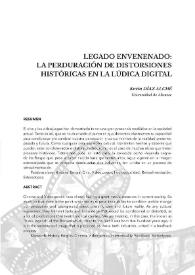 Portada:Legado envenenado: la perduración de distorsiones históricas en la lúdica digital / Kevin Díaz Alché