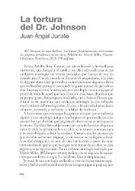 Portada:La tortura del Dr. Johnson / Juan Ángel Juristo