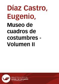 Portada:Museo de cuadros de costumbres - Volumen II