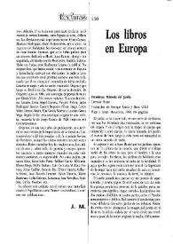 Portada:Cuadernos Hispanoamericanos, núm. 491 (mayo 1991). Los libros en Europa / B.M. y J.M.