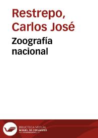 Portada:Zoografía nacional