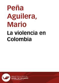 Portada:La violencia en Colombia