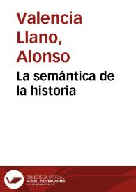 Portada:La semántica de la historia