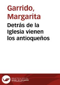 Portada:Detrás de la Iglesia vienen los antioqueños