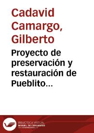 Portada:Proyecto de preservación y restauración de Pueblito (Parque Nacional Tairona)