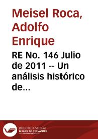 Portada:RE No. 146 Julio  de 2011 -- Un análisis histórico de la independencia de la banca central en américa latina: la experiencia colombiana, 1923-2010