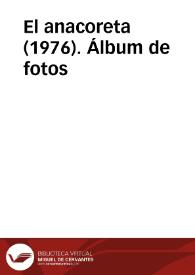 Portada:El anacoreta (1976). Álbum de fotos