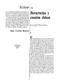 Portada:Burocracias y cuentos chinos / Blas Matamoro
