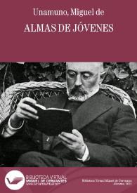 Portada:Almas de jóvenes / Miguel de Unamuno