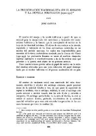 Portada:La preocupación nacionalista en el ensayo y la novela bolivianos (1900-1932) / por José Ortega