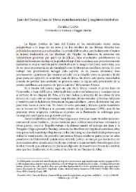 Portada:Juan del Encina y Juan de Mena: metadiscursividad y magisterio simbólico / Daniela Capra