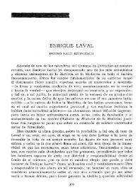 Portada:Enrique Laval / Pedro Laín Entralgo