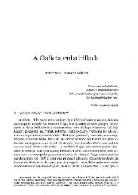 Portada:A Galicia enladrillada / Roberto L. Blanco Valdés
