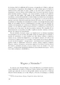 Portada:Wagner y Nietzsche / Pablo Sorozabal Serrano