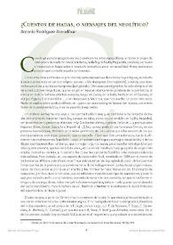 Portada:¿Cuentos de hadas, o mensajes del neolítico? / Antonio Rodríguez Almodóvar