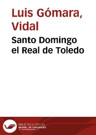Portada:Santo Domingo el Real de Toledo