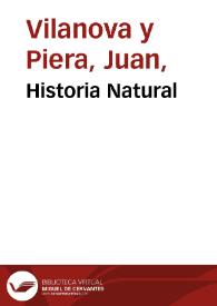 Portada:Historia Natural