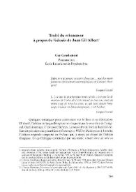 Portada:Traité du crimamour à propos de "Valentín" de Juan Gil-Albert / Guy Casadamont
