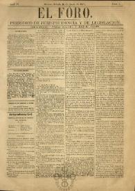 Portada:Tomo II, núm. 7, sábado 10 de enero de 1874