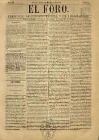 Portada:Tomo II, núm. 9, martes 13 de enero de 1874