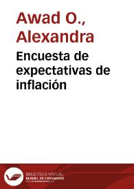 Portada:Encuesta de expectativas de inflación