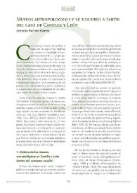 Portada:Museos antropológicos y su discurso a partir del caso de Castilla y León / Antonio Bellido Blanco