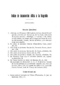 Portada:Índice de documentos útiles a la biografía (Conclusión) / Narciso Alonso Cortés