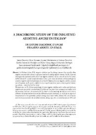 Portada:A diachronic study of the (negative) additive «anche» in Italian / Irene Franco, Olga Kellert, Guido Mensching, Cecilia Poletto