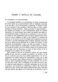 Portada:Tiempo y música en Tagore / Gerardo Diego