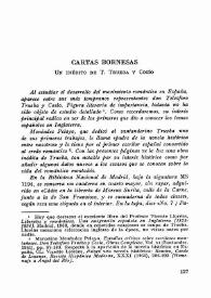 Portada:"Cartas Bornesas". Un inédito de Telesforo Trueba y Cosío / Salvador García Castañeda
