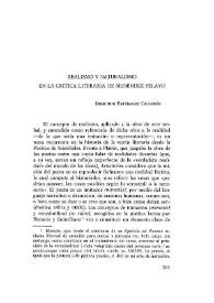 Portada:Realismo y naturalismo en la crítica literaria de Menéndez Pelayo / Demetrio Estébanez Calderón