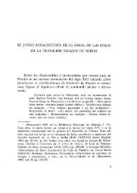 Portada:El juego renacentista de \"El peral de las peras\" en la tradición sefardí de Rodas / José Manuel Pedrosa