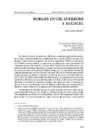 Portada:Borges entre Averroes y Algacel / Luce López Baralt