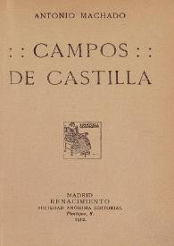 Portada:Campos de Castilla / Antonio Machado