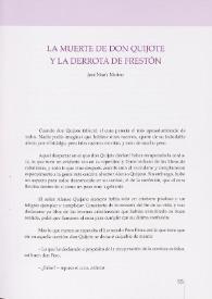Portada:La muerte de Don Quijote y la derrota de Frestón / José María Merino