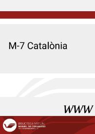 Portada:M-7 Catalònia (1978) [Ficha de espectáculo]