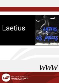 Portada:Laetius (1980) [Ficha de espectáculo]